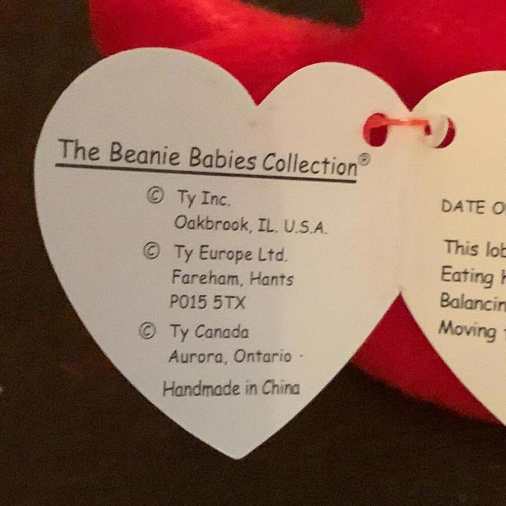 🍁Ty beanie babies Pinchers Lobster DOB 6/19/93 - Picture 6 of 12